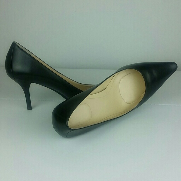 CALVIN KLEIN l Dolly Pumps Black Pointed Toe - Picture 5 of 8